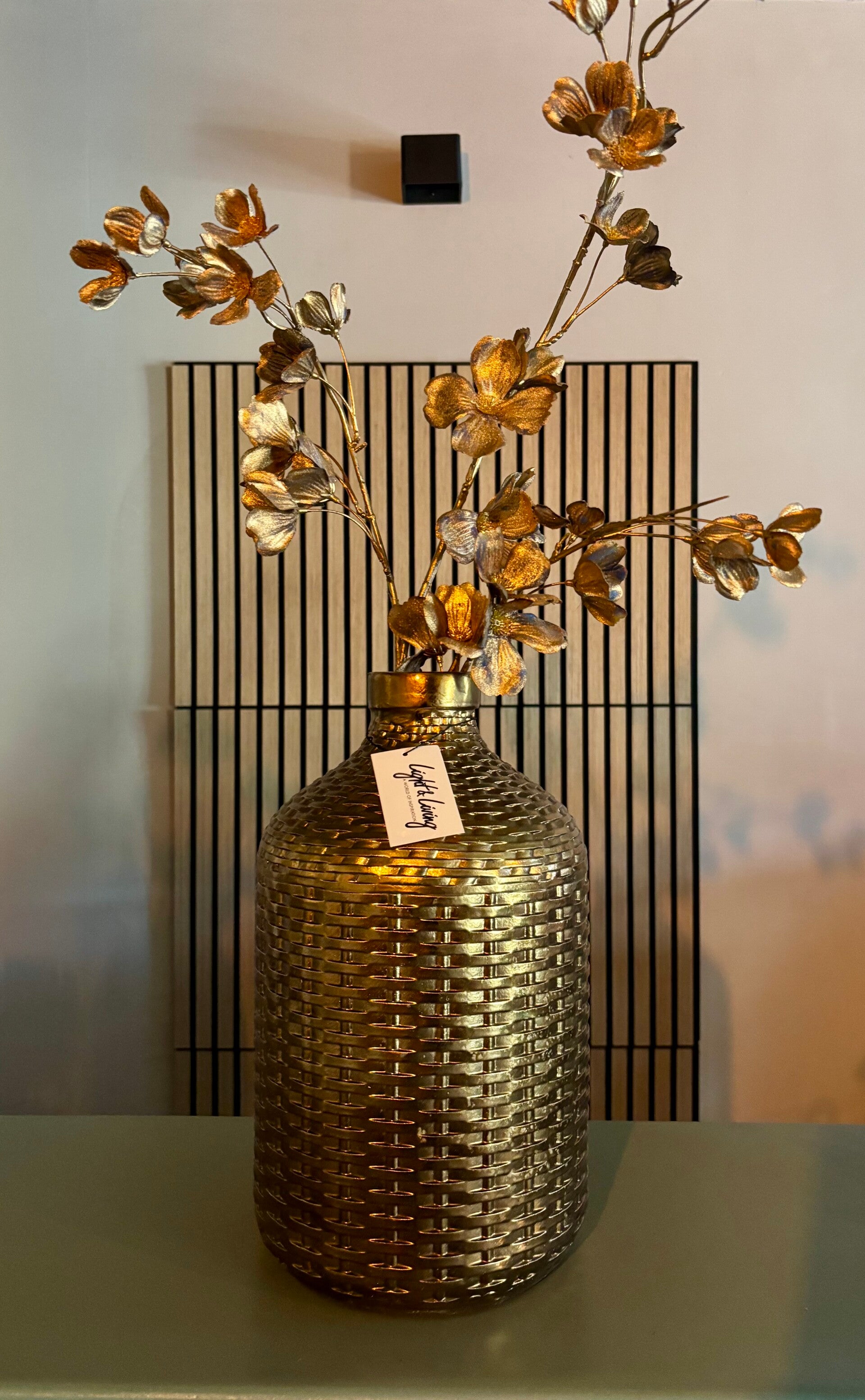 Light & Living vaas Wick brons – 35 cm