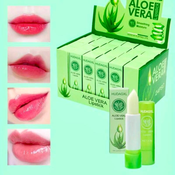 Aloë vera lippen balsem / kleurverandering bij warmte