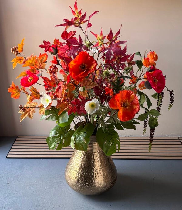 Autumn Symphony | Luxe Zijden Boeket incl. Vaas | 90 cm