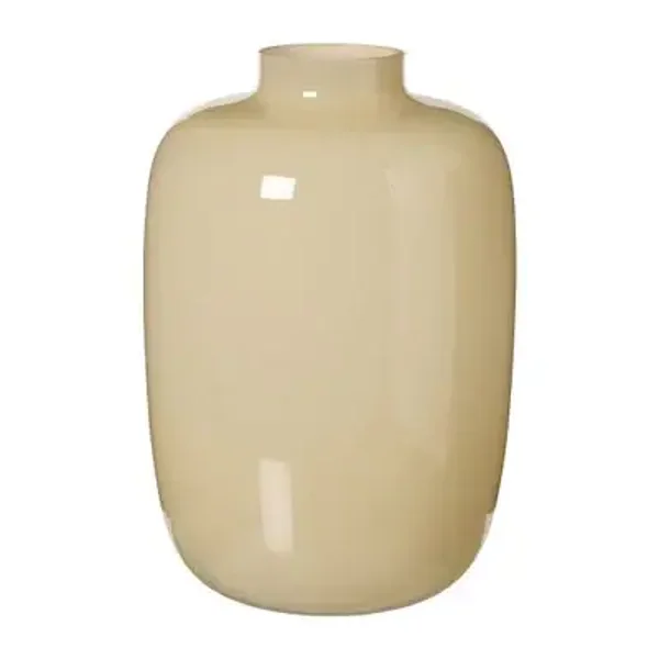 Beige Vaas van Melkglas – 27 cm