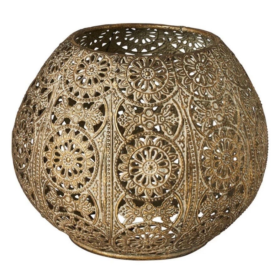 Waxinehiuder - Antiek goud - 7 cm