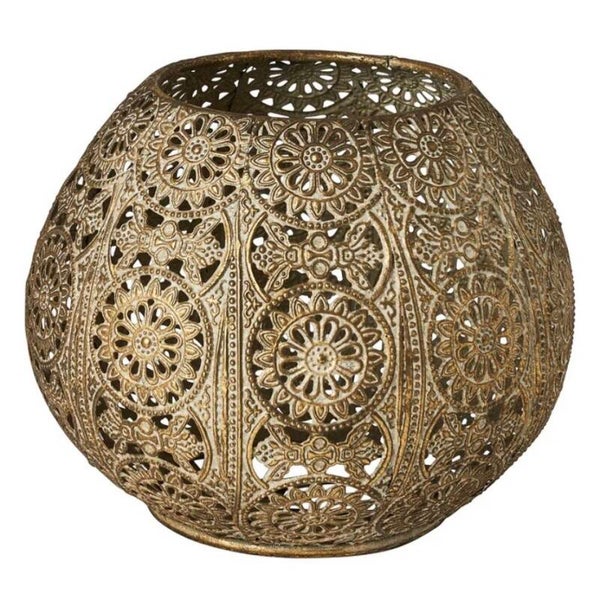 Waxinehiuder - Antiek goud - 7 cm