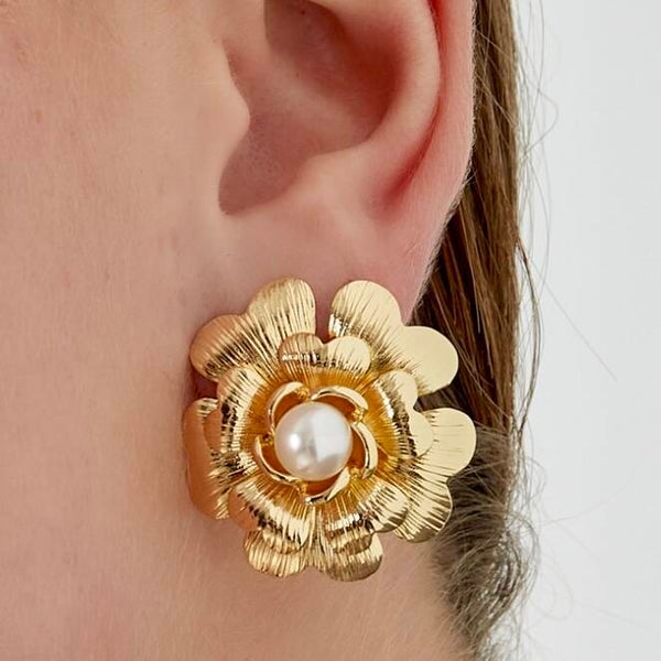 Pearly Bloom oorbellen