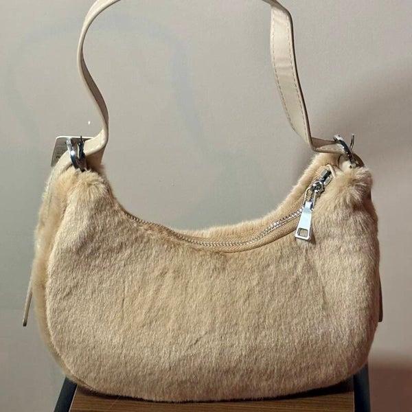 Fluffy - Teddy city tas / Beige
