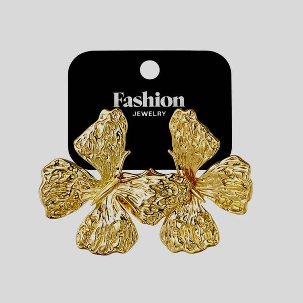 Oorbellen : Butterfly | RVS | goudkleurig