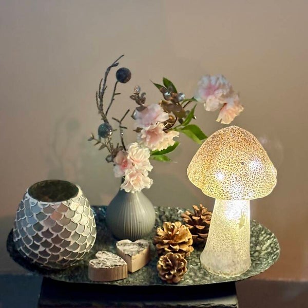 Tafeldecoratie set | paddestoel met lampjes