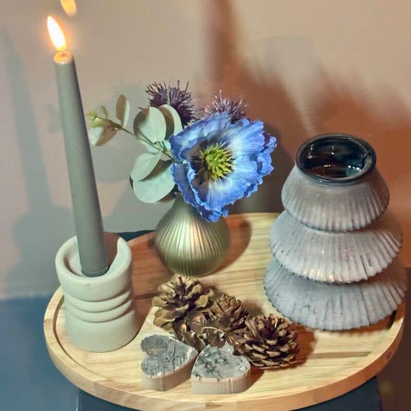 Tafeldecoratie set | kerstboom waxinehouder