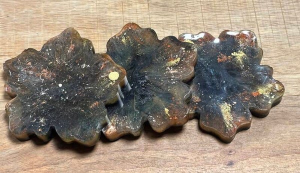 Onderzetters van Epoxy | Blauw tinten