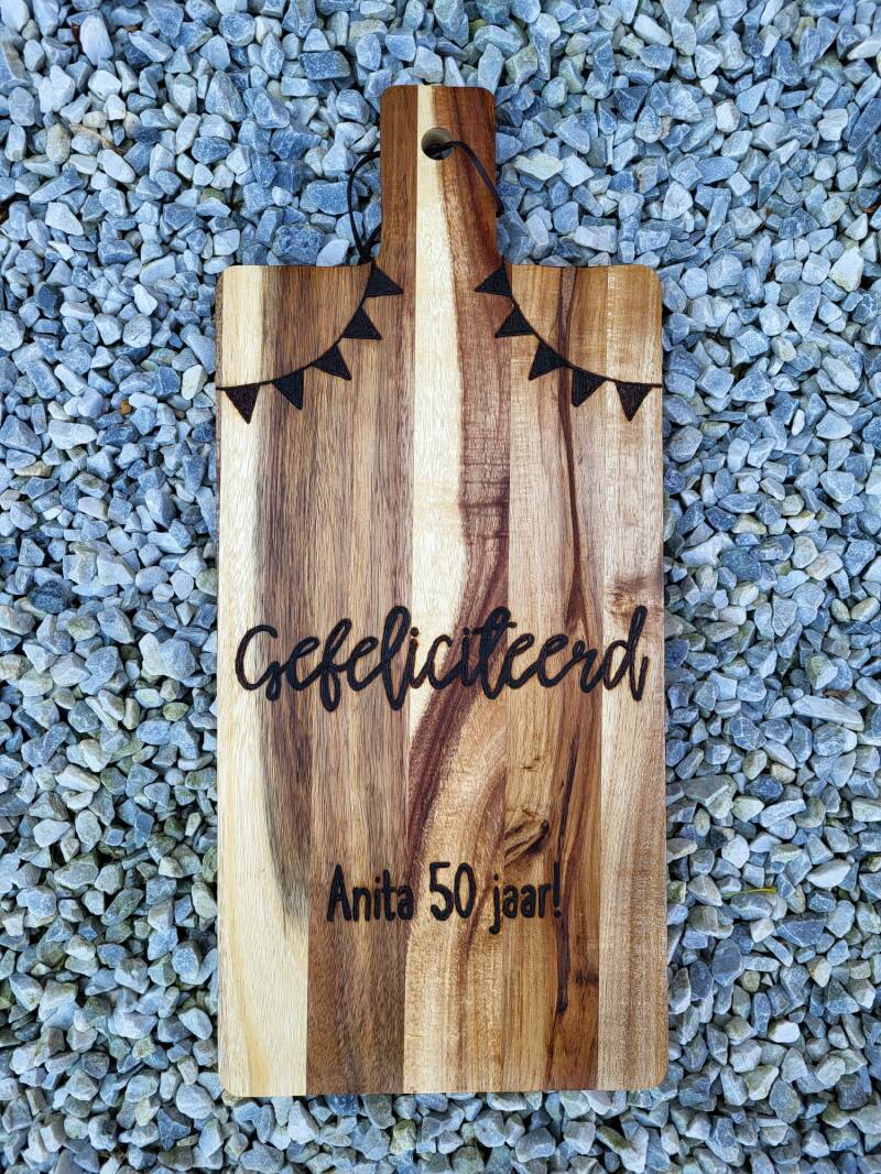 Borrelplank voor Anita gefeliciteerd 50 jaar