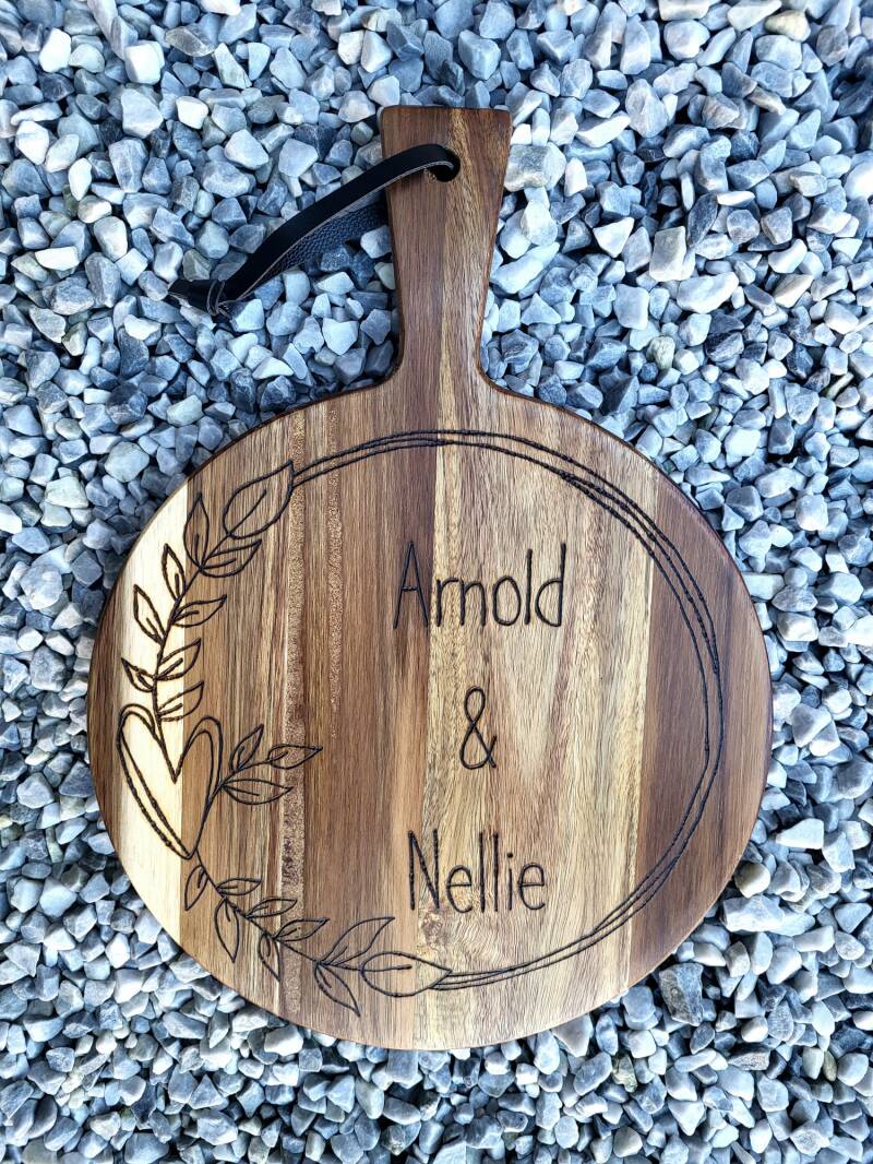 Acacia plank Arnold en Nellie houtgebrand