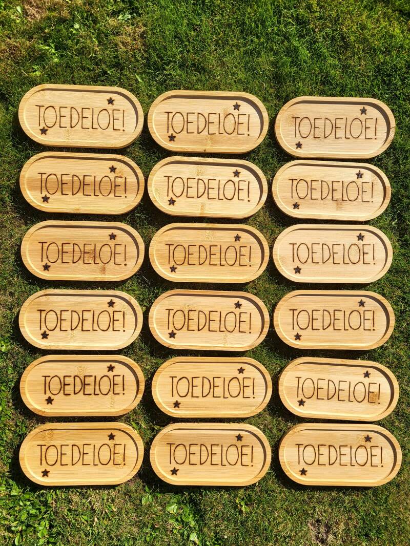 18x koffie thee plankjes Toedeloe