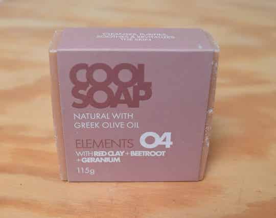 Cool Soap Elements 04 Handgemaakte Olijfoliezeep Geranium & Rode Klei