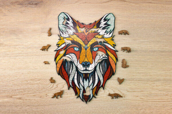 Eco Wood Art Houten Legpuzzel Vos/Fox Size S
