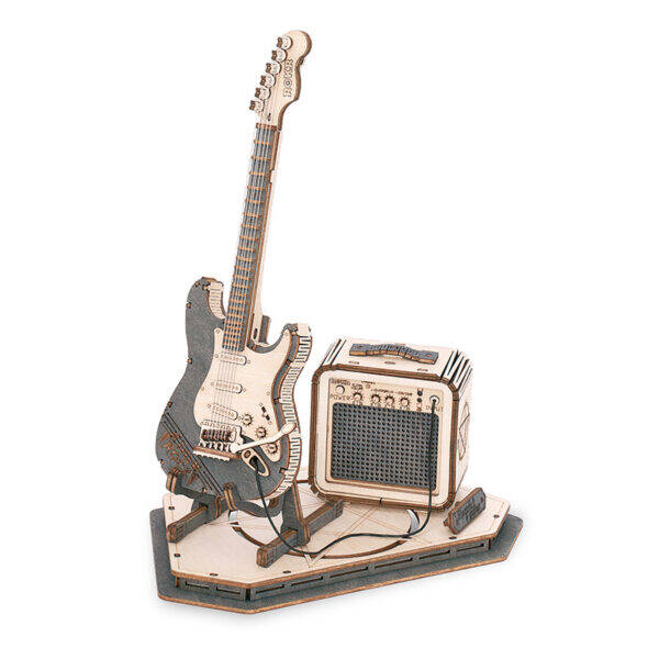 Houten Puzzel 3D Electric Guitar, Robotime