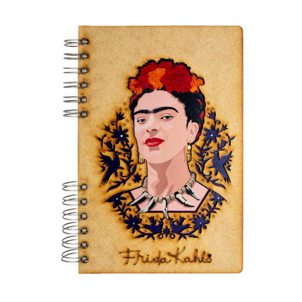 Komoni Notitieboekje Frida Face – Gerecycled papier – Navulbaar