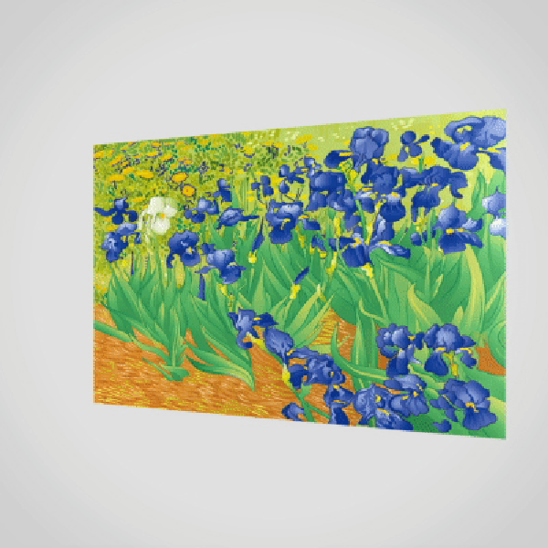 3D Briefkaart After Irises van Gogh