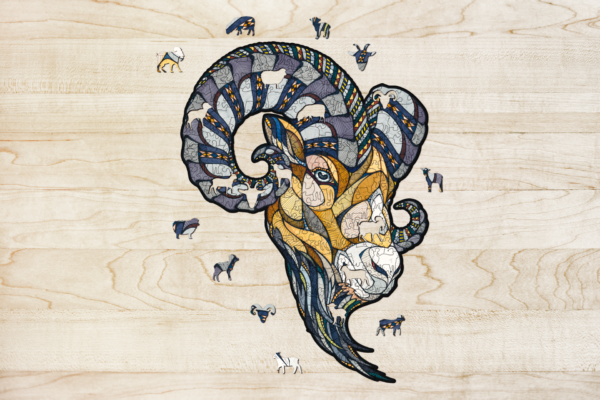 Eco Wood Art Houten Legpuzzel Ram,  Kartonbox
