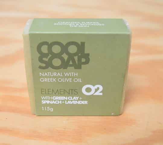Cool Soap Elements 02. Handgemaakte Olijfoliezeep Lavendel & Groene Klei