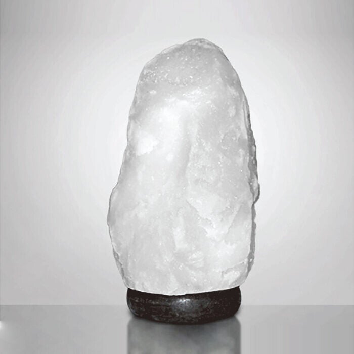 Himalaya Zoutlamp, Natuurlijke Vorm, Sneeuwwit, ca 2 á 3 kilo,