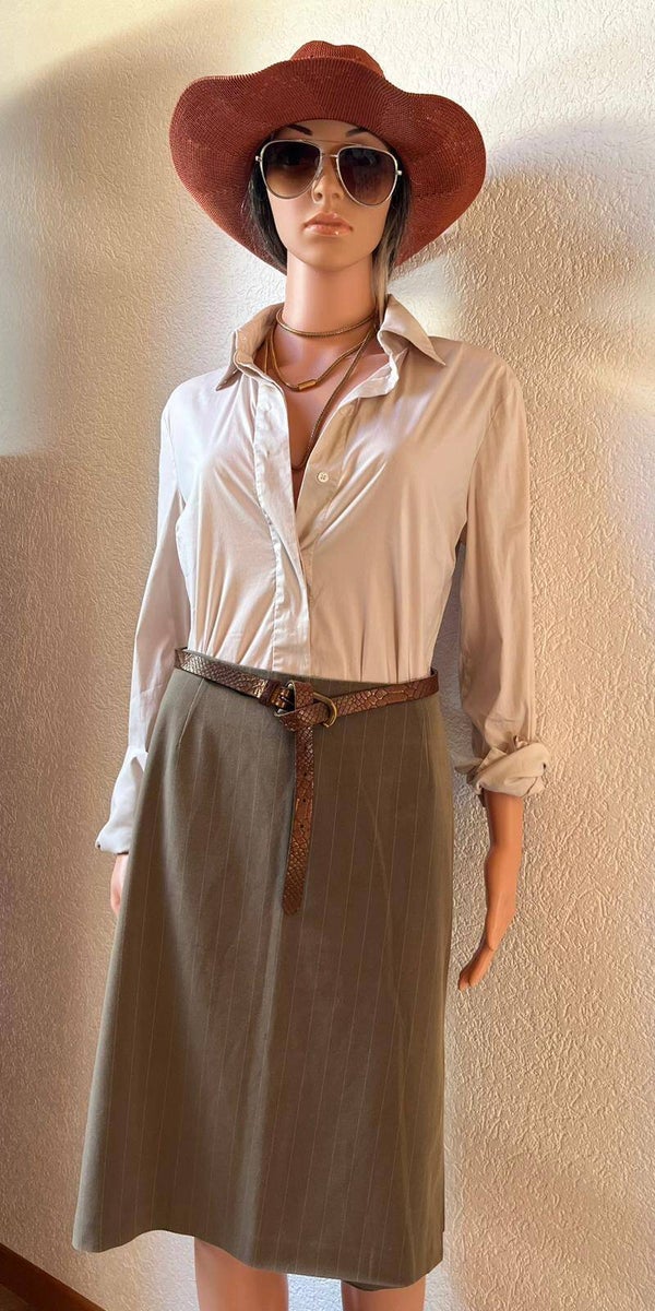 In Wear Pencil Skirt Striped