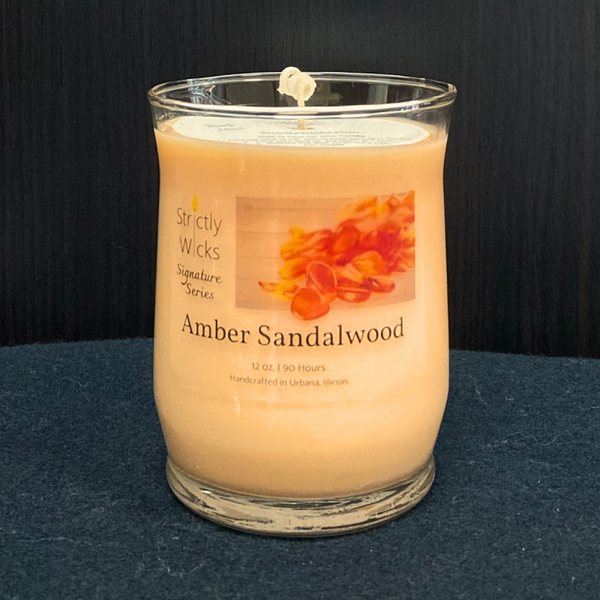 Amber Sandalwood Scented Candle