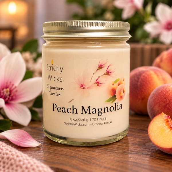 Peach Magnolia Scented Candle