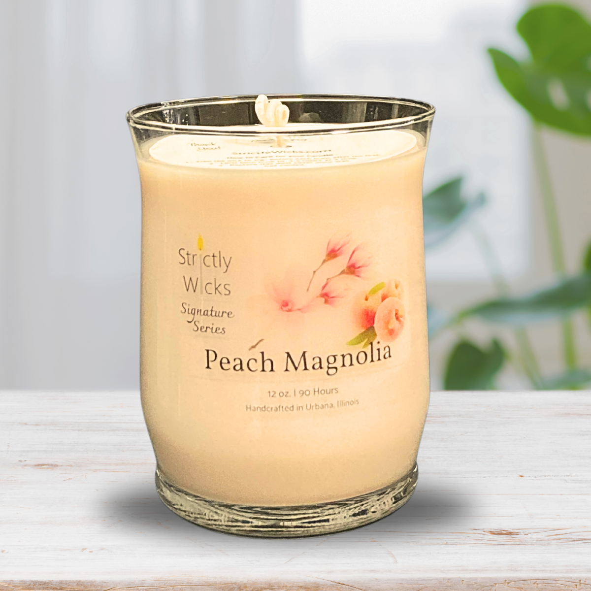 Peach Magnolia Scented Candle 12 ounce