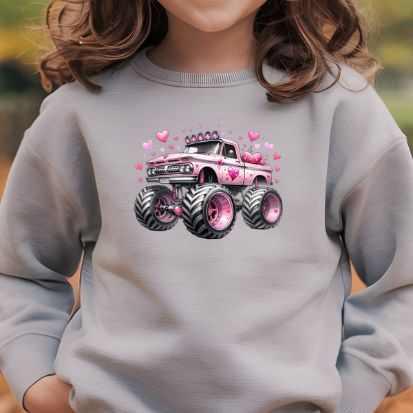 Y0015 Youth Pink Monster Truck