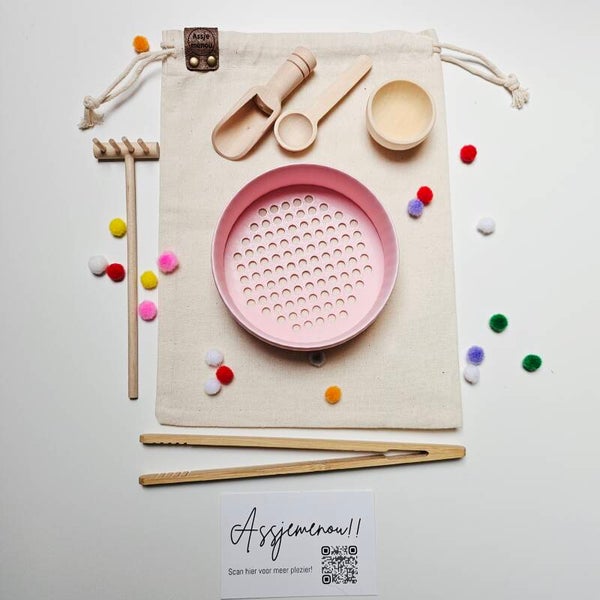 Zeefje voor in de Speelbak - LichtRoze