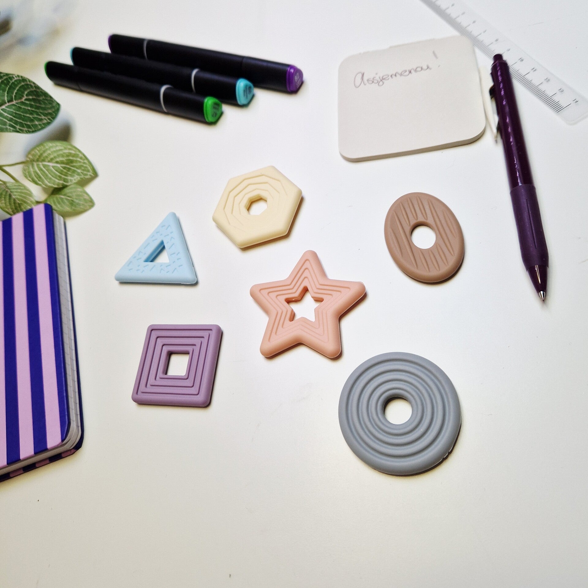 Voel stenen - Fidget toy - Muted Pastel