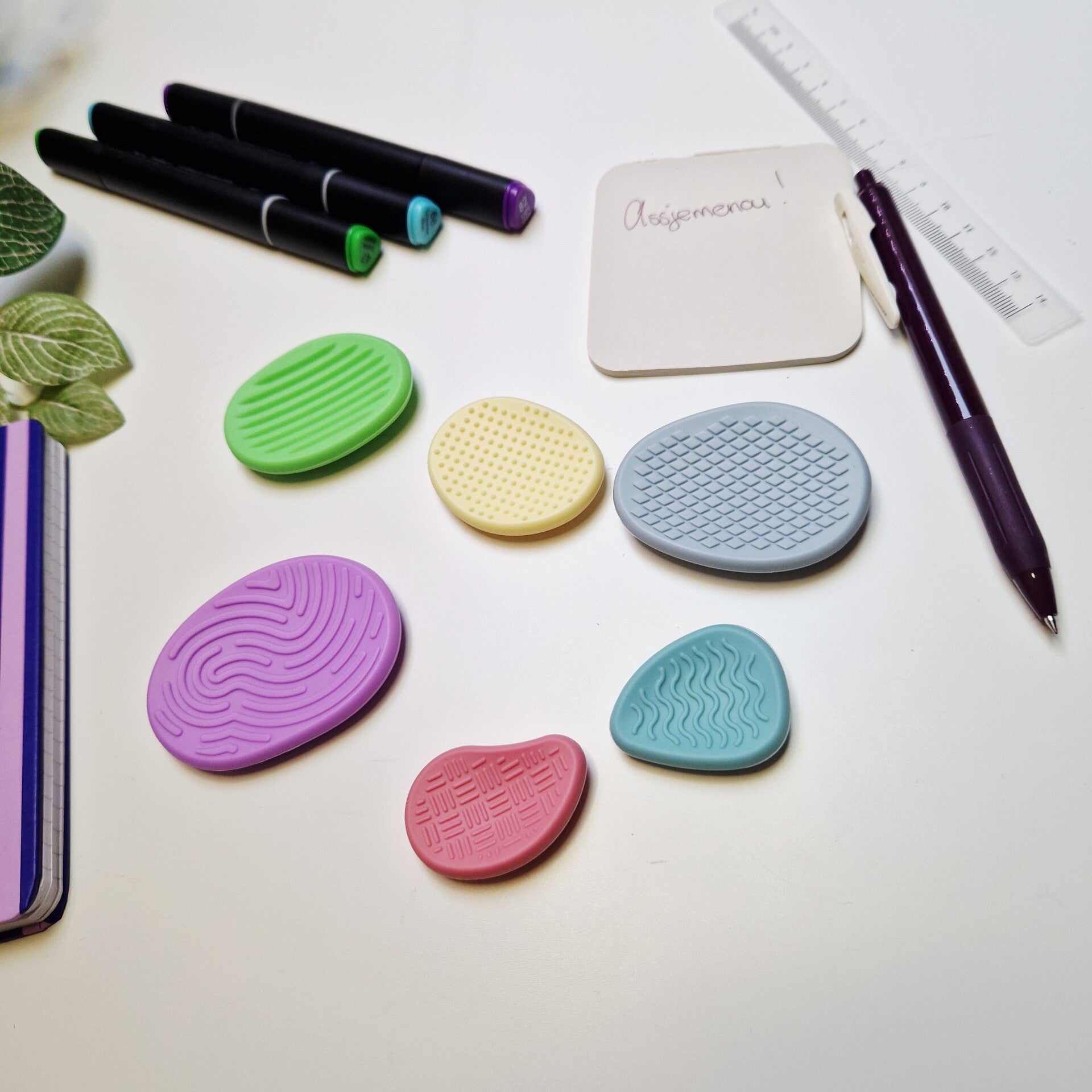 Voel stenen - Fidget toy - Pastel