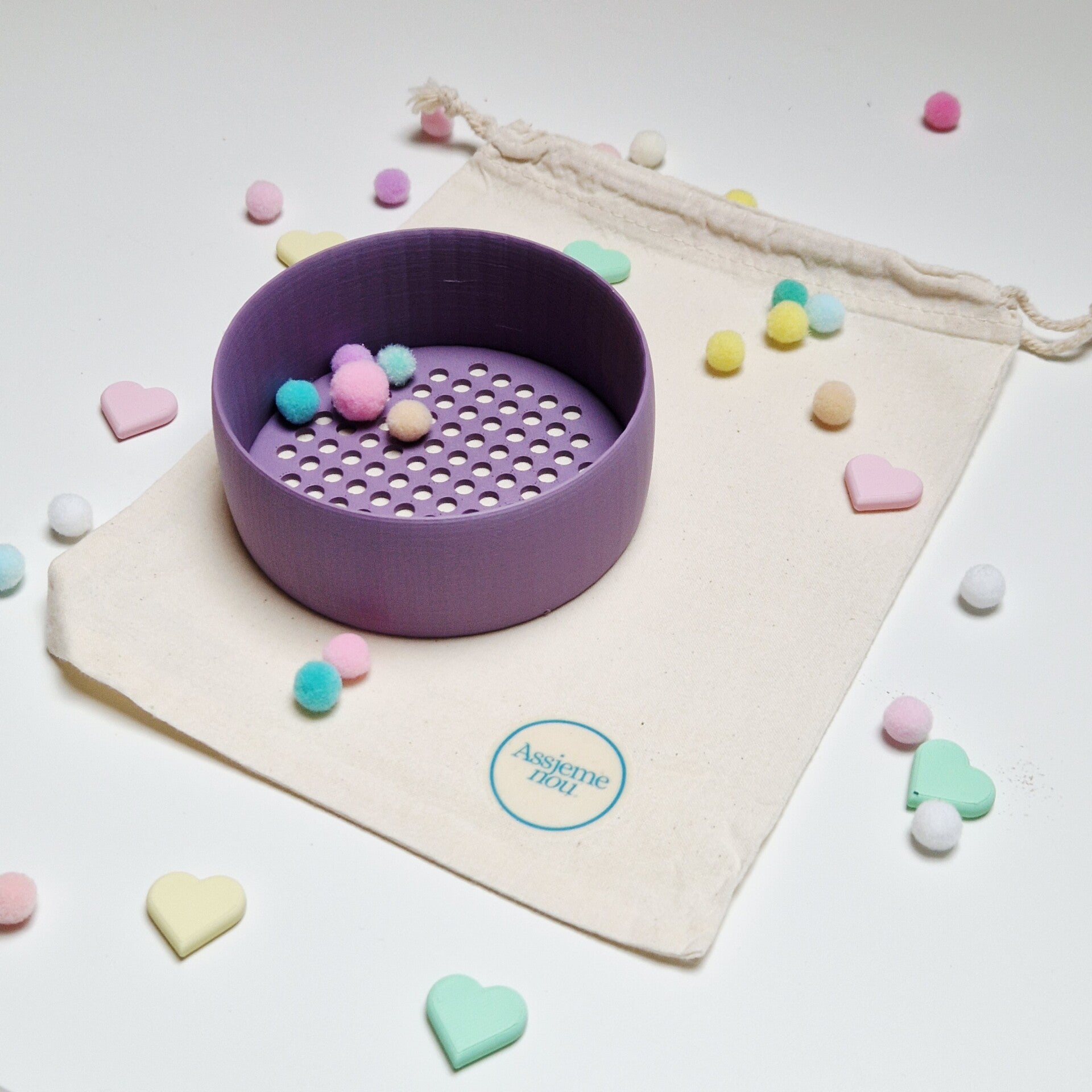 Zeefje voor in de sensorische speelbak Muted Purple