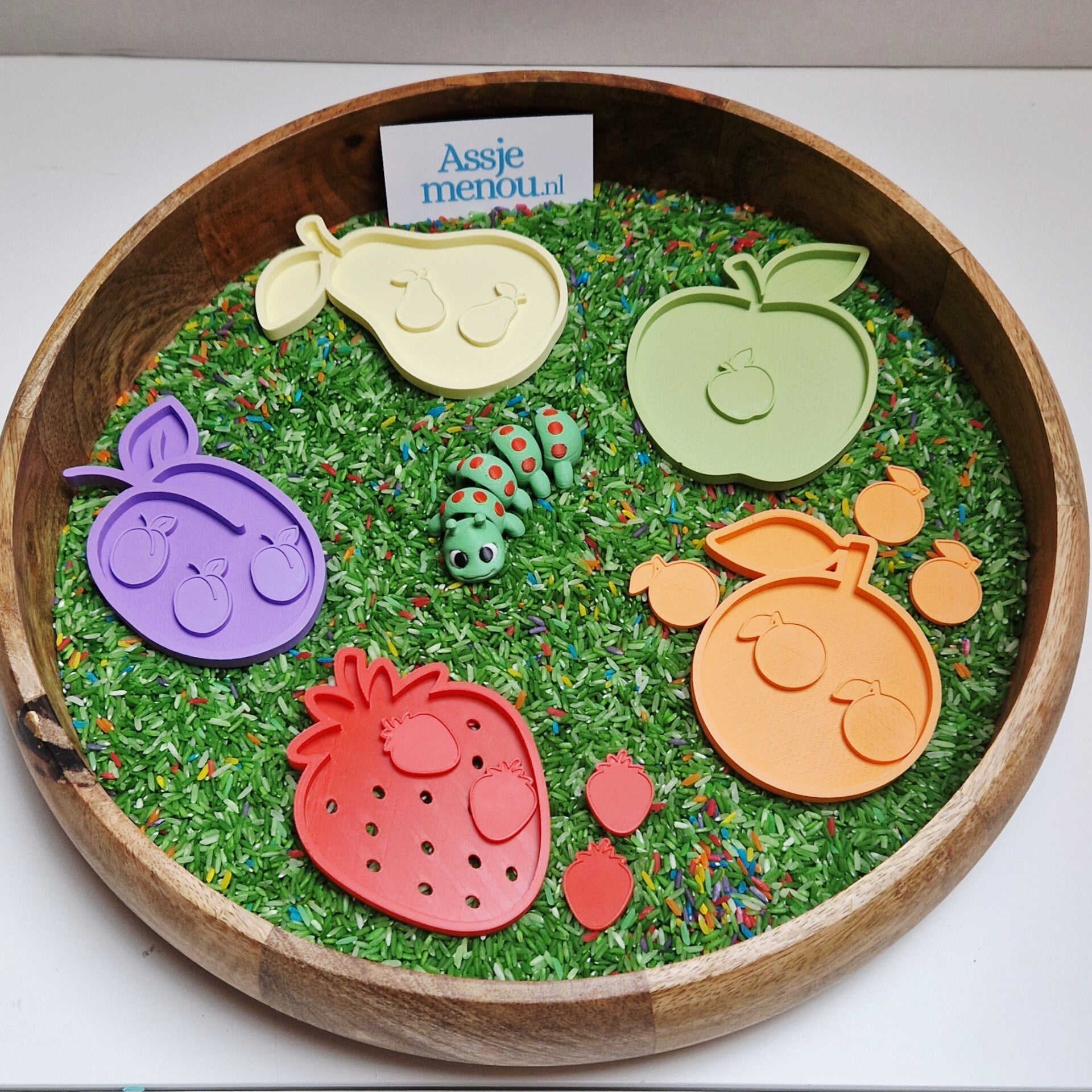 Een Hongerig Rupsje voor in de sensorische speelbak