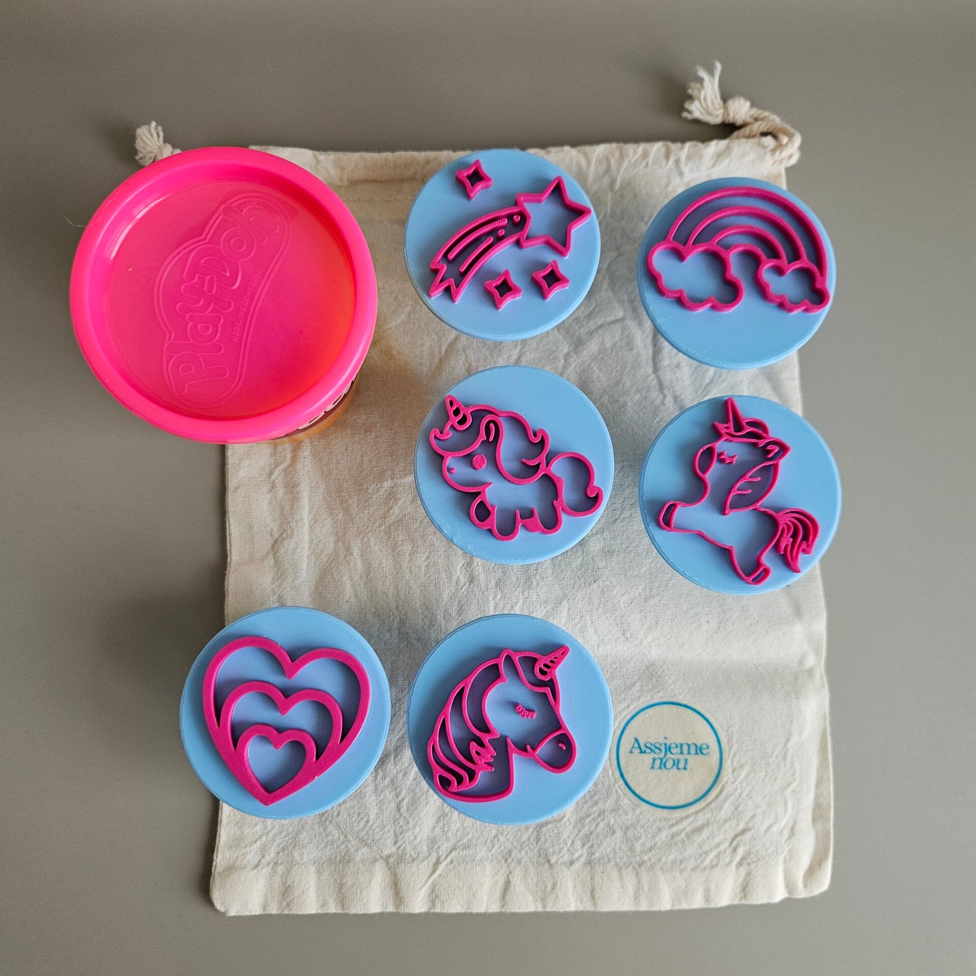 Unicorn Stempels voor Play-Doh en Kinetic Sand