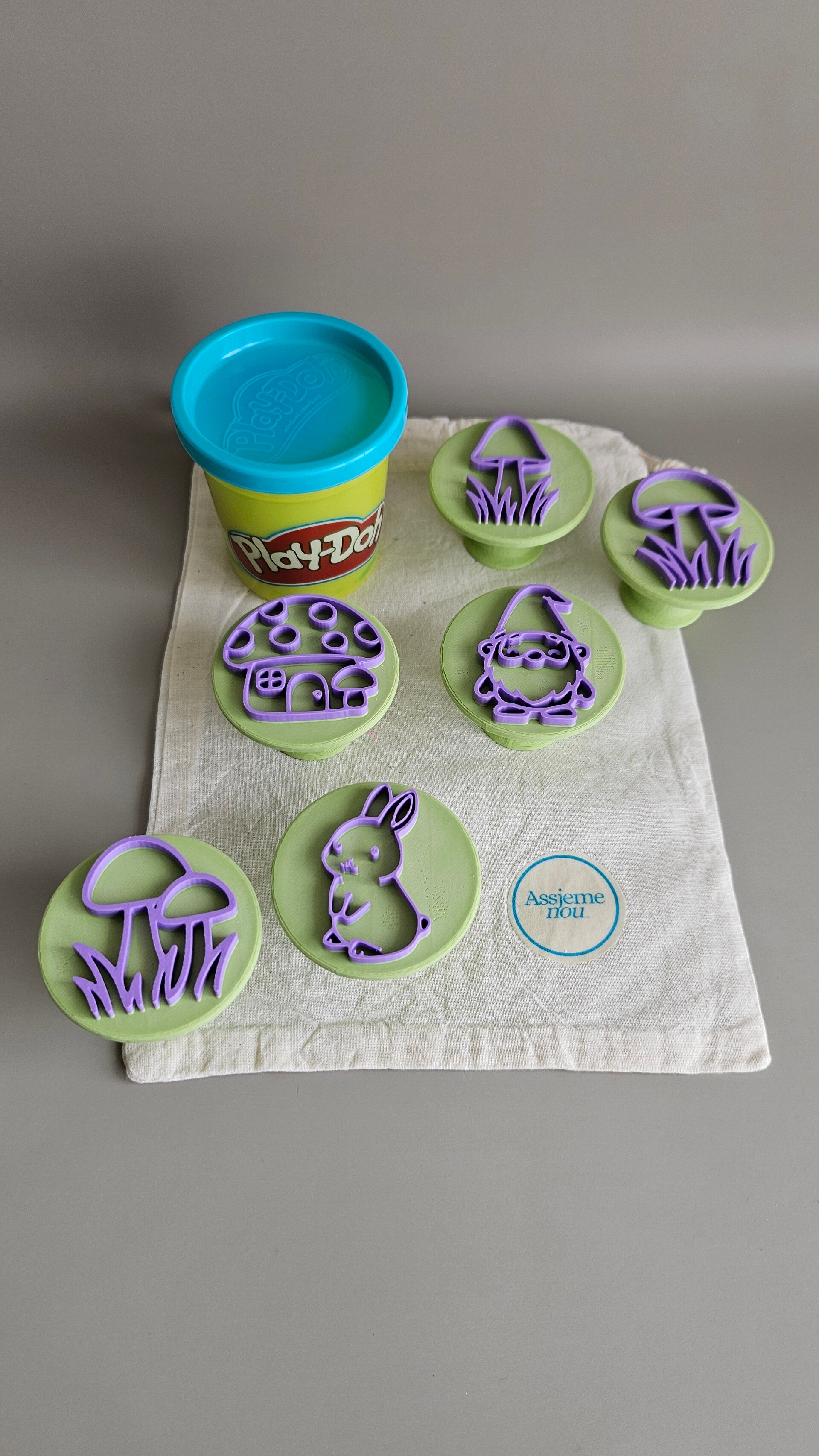 Kabouter Stempels voor Play-Doh en Kinetic Sand