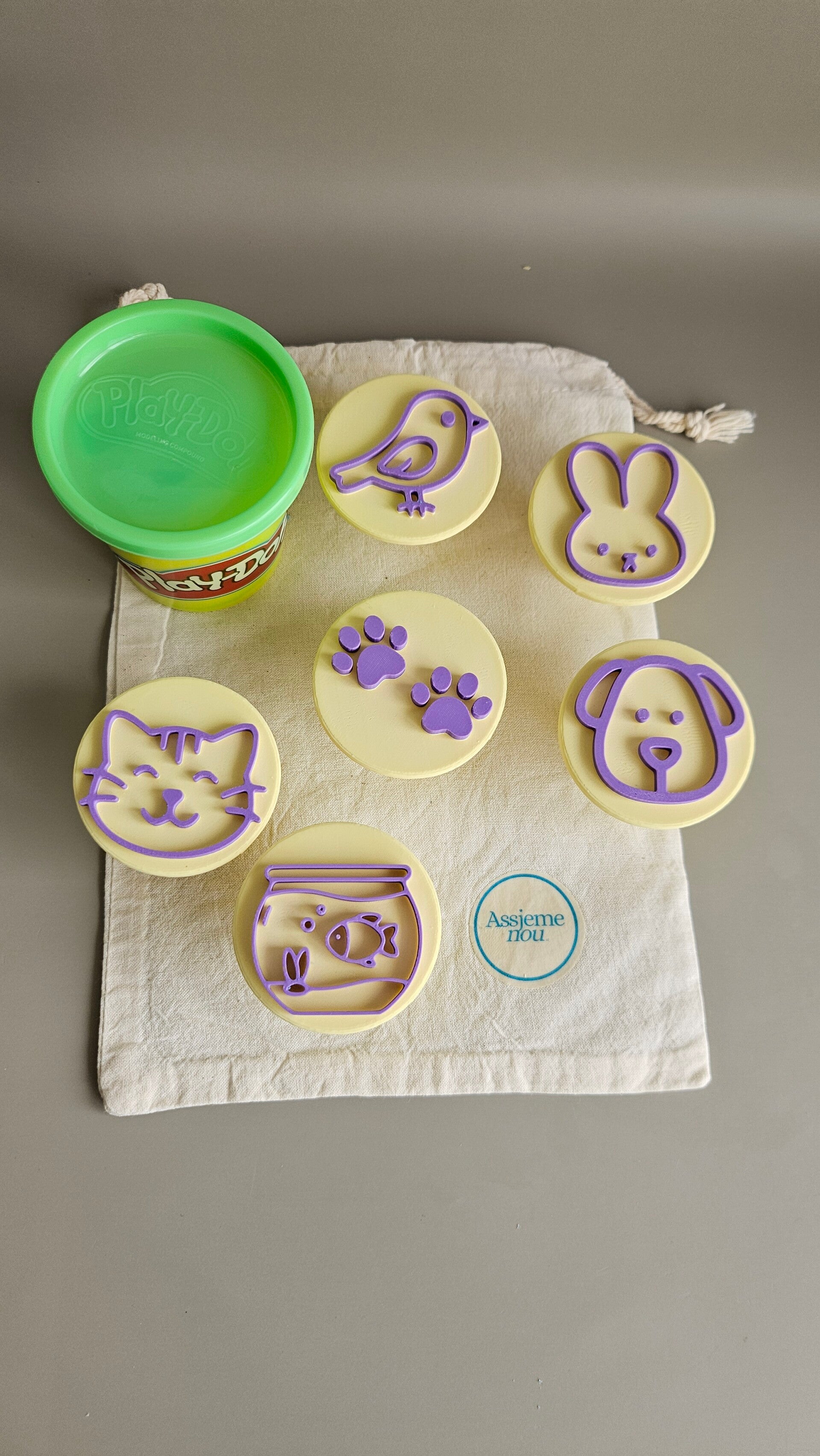 Huisdieren Stempels voor Play-Doh en Kinetic Sand