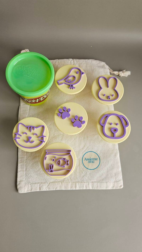 Huisdieren Stempels voor Play-Doh en Kinetic Sand