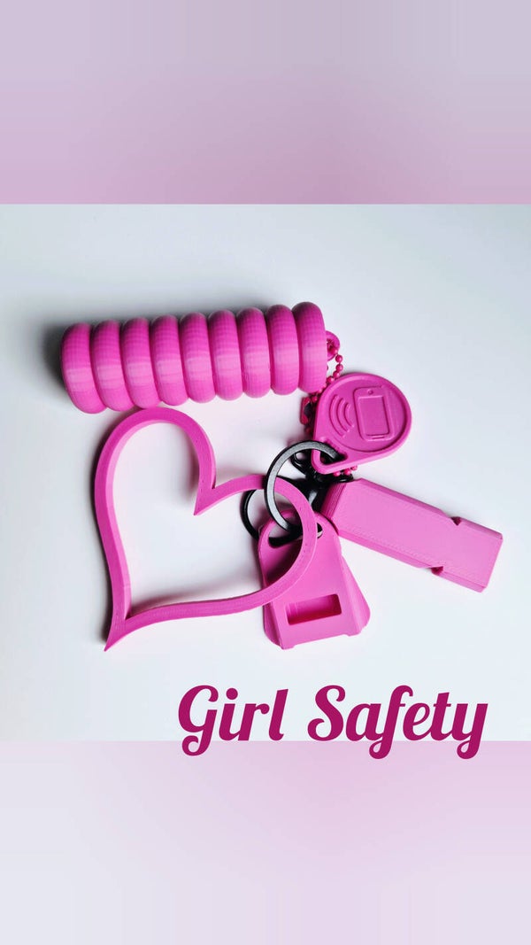 Girl Safety Key Chain
