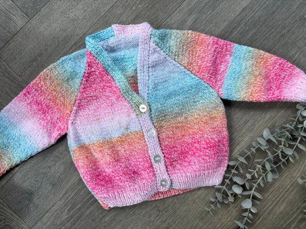 1-2 years cardigan rainbow