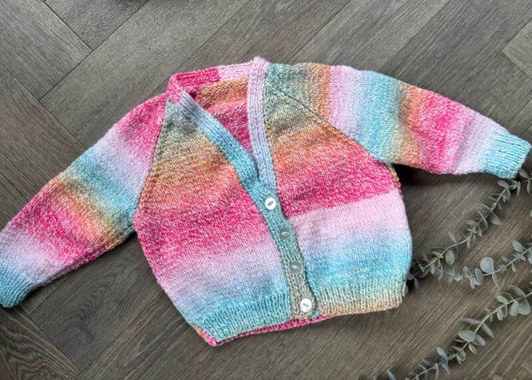 1-2 years cardigan rainbow