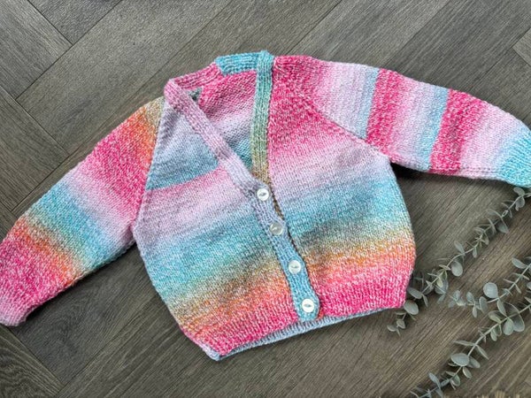 1-2 years cardigan rainbow