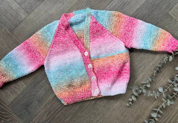 1-2 years cardigan rainbow