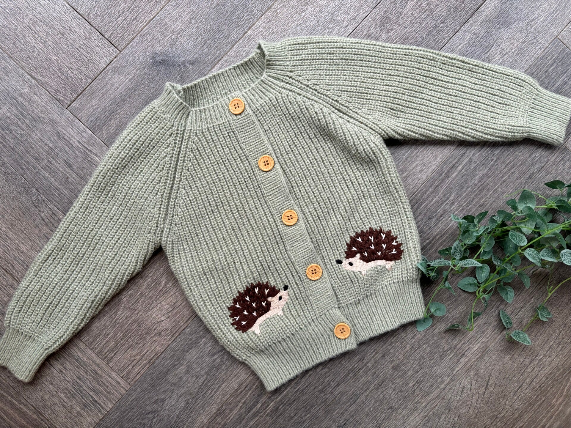 Hedge hog knitted cardigan