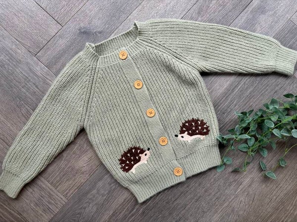 Hedge hog knitted cardigan