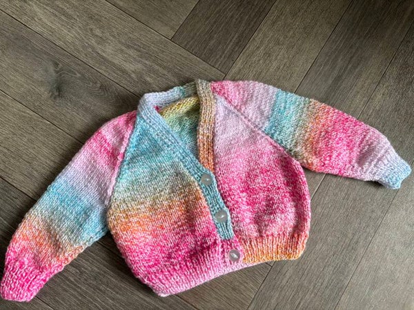 3-6 months cardigan rainbow
