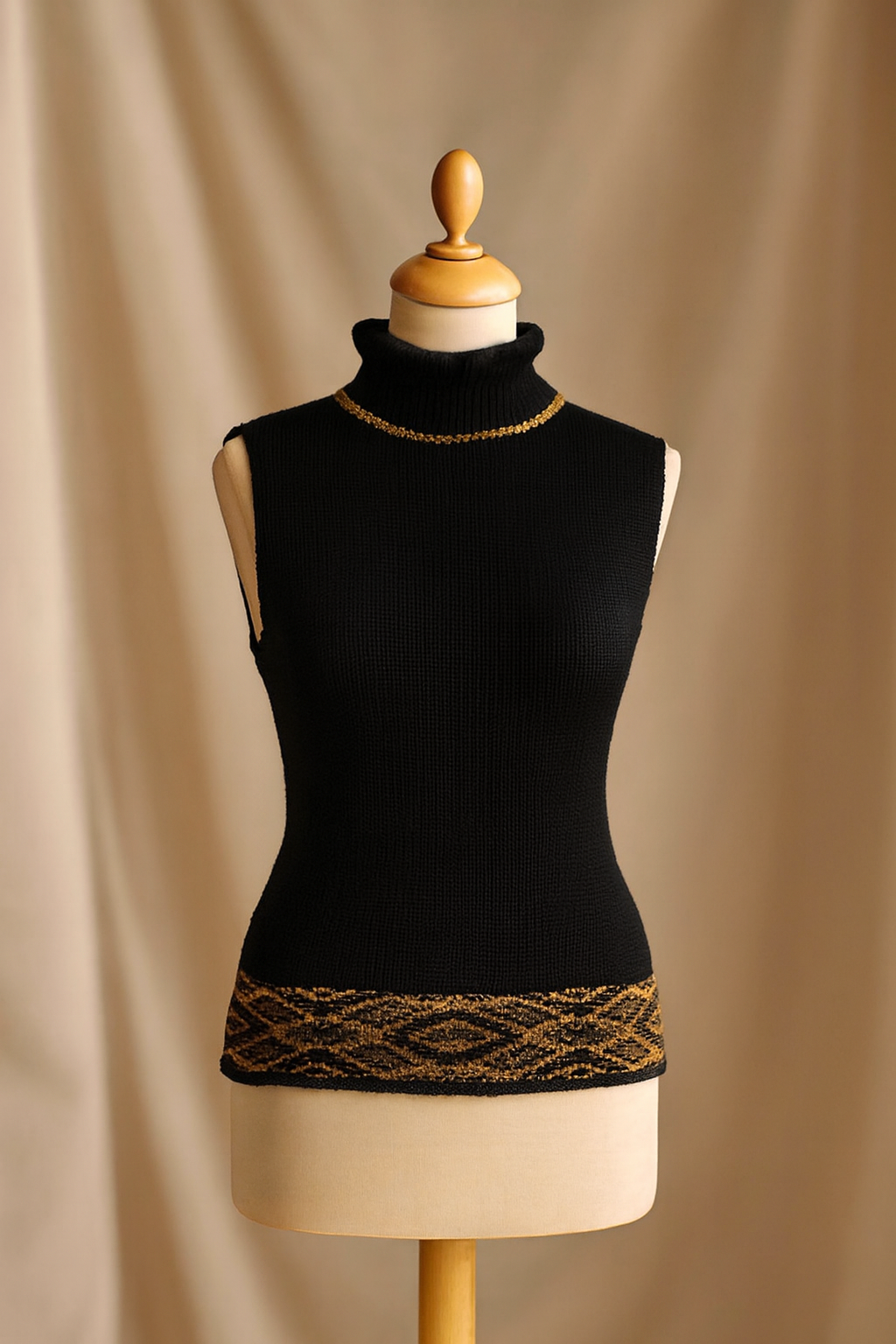 Pull sans manche 100% mérinos