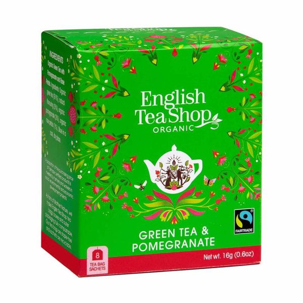 English Tea Shop - Green Tea Pomegranate Bio