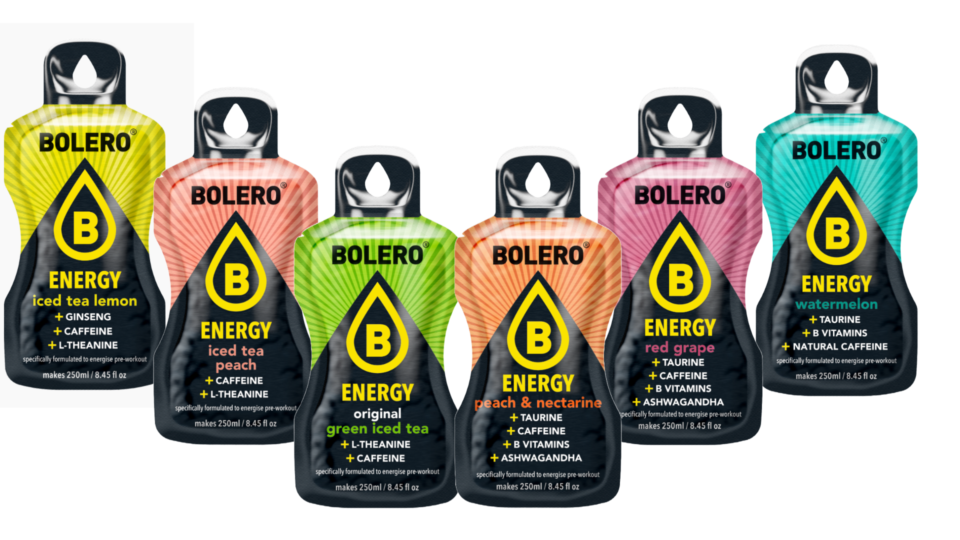 Bolero Limonade Energy Mix 2 - Sticks