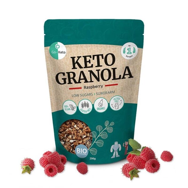 Go-Keto Granola framboos bio (290 gram)