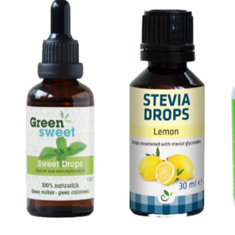 smaakdruppels in flesjes